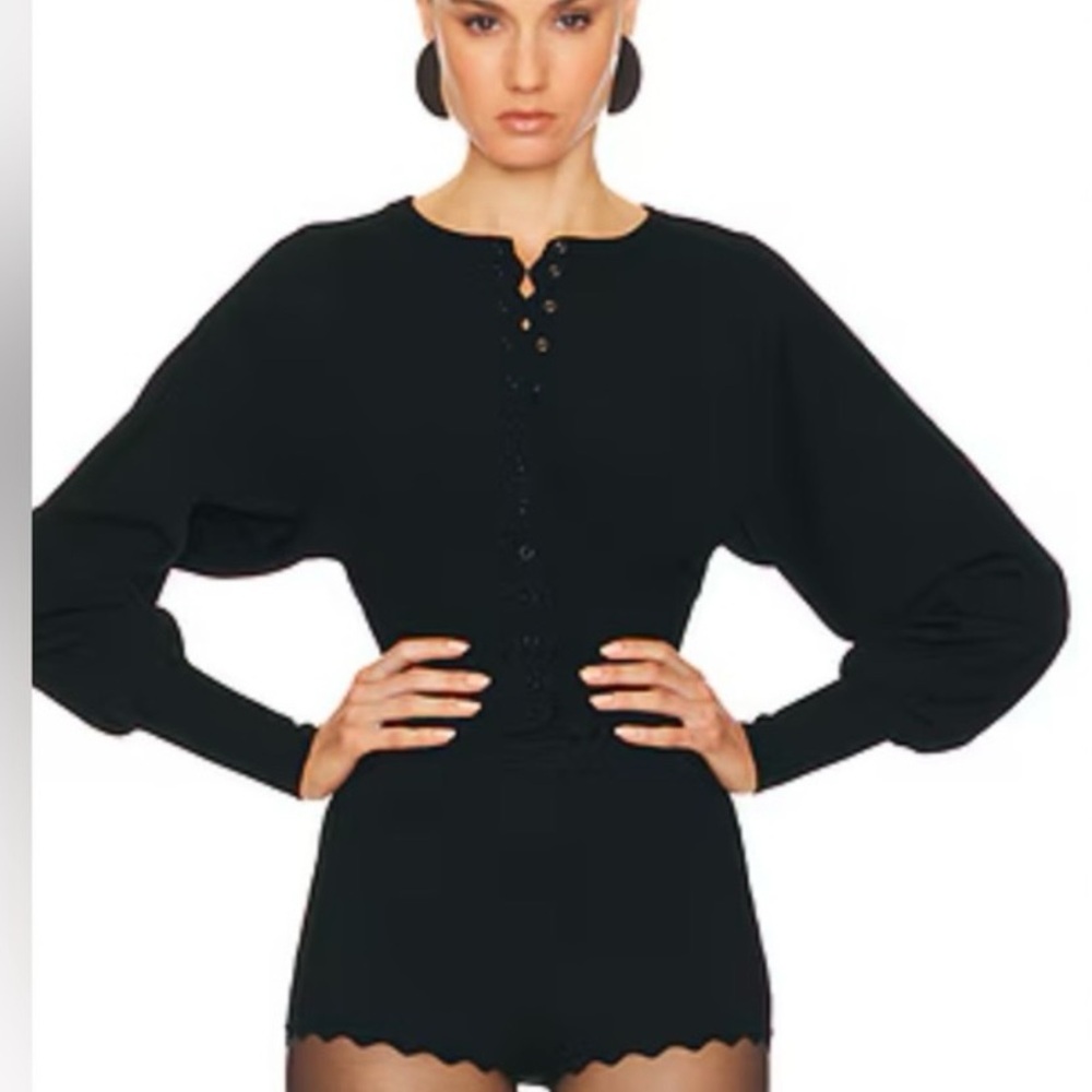 Elegant Black Cardigan Sweater